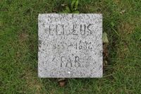 Gravminnet til Elisæus Thorsen, far til Gustav Vigeland. Utført av Bjarne Storm.