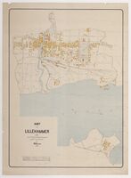Kart fra 1895. Med Forslag til Reguleringsplan. Tegnet av Nicolay Solner Krum.