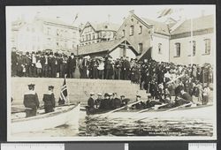 Avreise fra Kristiansund. Foto: Ukjent / Nasjonalbiblioteket