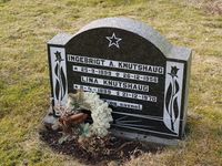 «INGEBRIGT A. KNUTSHAUG ★ 25–9–1899 ✝ 26–12–1956. LINA KNUTSHAUG ★ 8–4–1899 ✝ 21–12–1970. Elsket og savnet.»