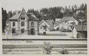 Stabekk stasjon på 1920-tallet Foto: Nasjonalbiblioteket