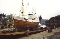 Her er det nye overbygget på «Nybør», H-1-B, kome på plass.