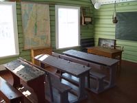 Klasserommet på Hals skule. Foto: Olve Utne (2008).