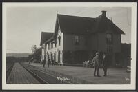 Moss stasjon. Foto: Nasjonalbiblioteket (1920-1930).