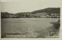 Mjær sett fra Enebakk. Foto: Nasjonalbiblioteket