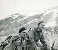 Fra venstre Olav Aarsæther, Birger Strømsheim og Joachim Rønneberg. Foto utlånt av Joachim Rønneberg