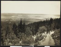 Utsikt fra Wilhelmshøi. Foto: Olaf Væring, 1904.