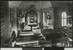 Eldre bilde av interiøret. Foto: Ukjent / Nasjonalbiblioteket