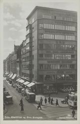 Horngården på hjørnet Egertorget/Øvre Slottsgate fra de første årene Foto: Nasjonalbiblioteket