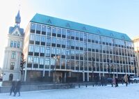 Utenriksdepartementets tilbygg på Victoria terrasse. Foto: Stig Rune Pedersen (2012).