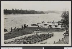 Postkort fra Strand restaurant ved Holtekilen på 1920-tallet Foto: Nasjonalbiblioteket