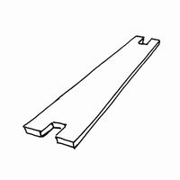 Tofter som er like brede over hele lengden.