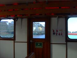 Utsikta frå salongen på «Rapp». Foto: Olve Utne (2009).