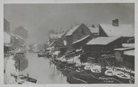«Akerselven» Foto: Anders Beer Wilse/Nasjonalbiblioteket (1925–1930).