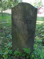 1885. Den ene av de to første jødiske gravene i Oslo, over barnet Elsa Sarah Prager. Dette enkle gravminnet har ingen grafiske symboler, bare en enkel tekst på norsk.