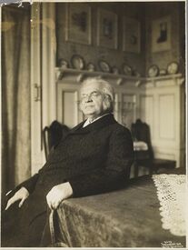 Bjørnstjerne Bjørnson. Foto: Anders Beer Wilse/Nasjonalbiblioteket (17. november 1908).