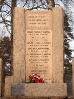 Selve minnestøtten Foto: Siri Johannessen (2016).