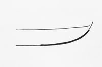 Svært slak stevnbue.