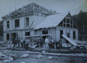 Aamli stasjon bygges 1910.JPG