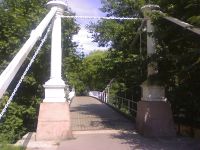 Aamodt bro ved Øvre Foss/Seilduksdammen.