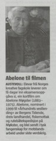 1. Abelone Møgster Abelone til filmen Bergens Tidende, 24.05.2013, s. 4.png