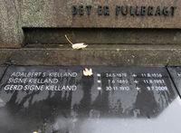 Adalbert Kielland er gravlagt i familiegrav på Vestre gravlund i Oslo. Foto: Stig Rune Pedersen