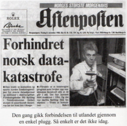 Aftenposten 8.11.1988.