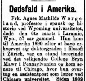 Agnes Mathilde Wergeland faksimile Aftenposten 1914.JPG