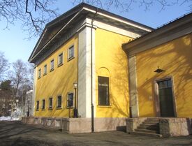 Kastellet transformatorstasjon i Nyquistveien 6 i nyklassisistisk stil er fra 1925, arkitekter Carl og Jørgen Berner. Foto: Stig Rune Pedersen (2012).