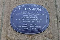 Akersgata 18: Athenæum, Norske Selskab. 59.912259° N 10.740626° Ø