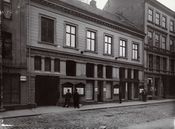 Aftenpostens lokaler fra 1876 til 1964 i Akersgata 51. Foto: Thorkel Jens Torkelsen / Oslo museum