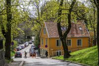 Øverst i Akersveien er vi omtrent så langt sør i strøket St. Hanshaugen som vi kan komme. Foto: Leif-Harald Ruud (2010).