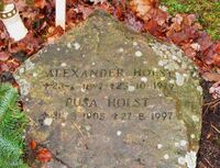 Gravminne, industrileder Alexander Holst. Foto: Stig Rune Pedersen