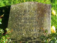 Urmaker Alf Lies gravminne. Foto: Stig Rune Pedersen