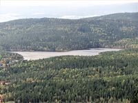 Alnsjøen sett fra Røverkollen. Foto: Stig Rune Pedersen