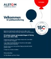Alstom markering 2023. Kilde Alstom Norge.