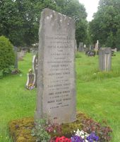 Gravminne for Venger-familien ved Eidsvoll kirkegård, med bl.a. Anders Venger. Foto: Stig Rune Pedersen