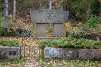 Krigsminnesmerket Søndre rettersted ligger ved Ankerveien rett øst for Nordli gård. Foto: Leif-Harald Ruud (2017)