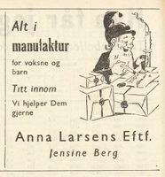 2. Anna Larsens Eftf - annonse (Friheten 15 12 1956).jpg
