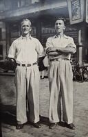 Annar Westlie og Modolf Westli - Oslo, ca. 1950. Postkortfoto