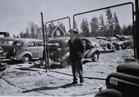 Annar Westlie, "Skrotkalle", Eda, Sverige 1956. Foto: Andreas Hansen