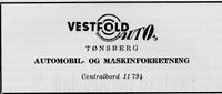 179. Annons fra Vestfold Auto AS i Norsk Militært Tidsskrift nr. 11 1960.jpg