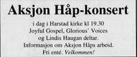 Harstad Tidende 1. desember 2006.