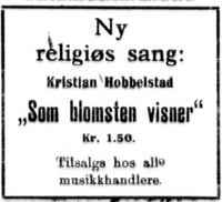 Annonse i Aftenposten 1928.