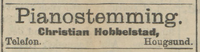 Annonse i Buskeruds Blad 1913.
