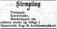 30. Annonse 1 fra Røssevolds Bog & Accidenstrykkeri i Søndmøre Folkeblad 4.1. 1892.jpg