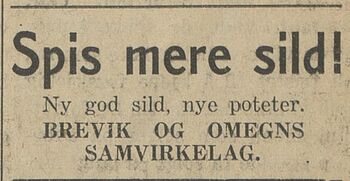 Annonse 2 fra Brevik og Omegns Samvirkelag i Porsgrunns Dagblad 25.07.1935.jpg