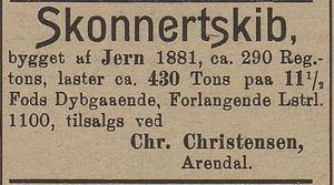 Annonse 2 fra Chr. Christenssen i Kysten 7.12. 1905.jpg