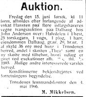 14. Annonse 2 fra Lensmannen i Trondenes i Haalogaland 12.5.-06.jpg