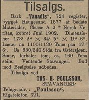 138. Annonse 2 fra Ths. H. Poulsson i Kysten 7.12. 1905.jpg